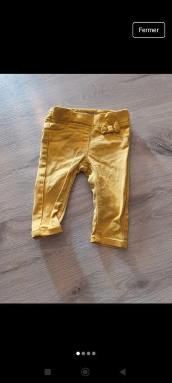 Jegging gémo 6 mois jaune