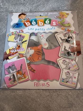 Pochette puzzles memory bébés les petits chats
