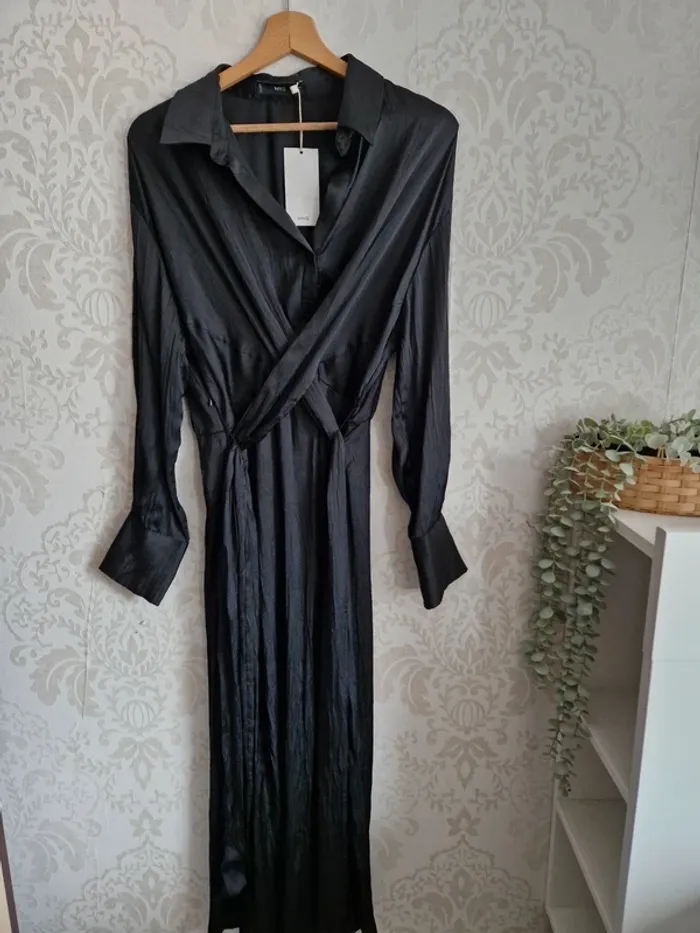 Robe chemisier croisé