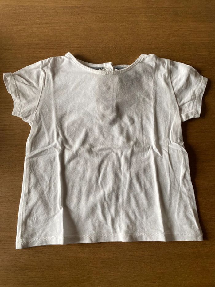 Tee shirt manche courte blanc