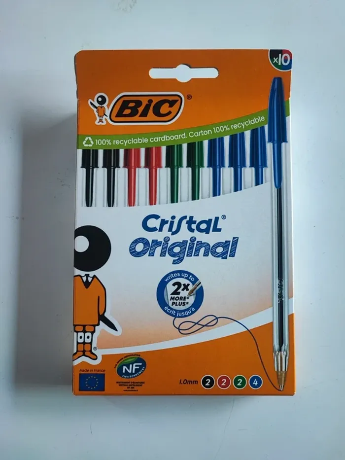 Lot de 10 stylos BIC Cristal Original