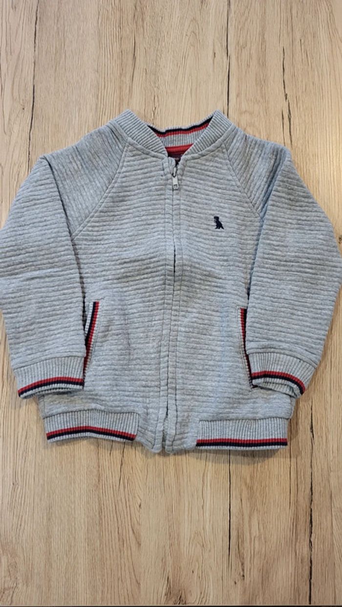 Gilet gris chiné
