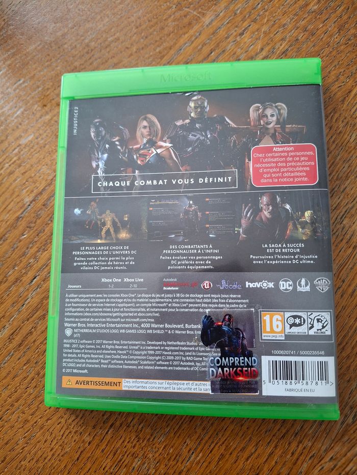 Jeu x box one injustice 2 - photo numéro 2