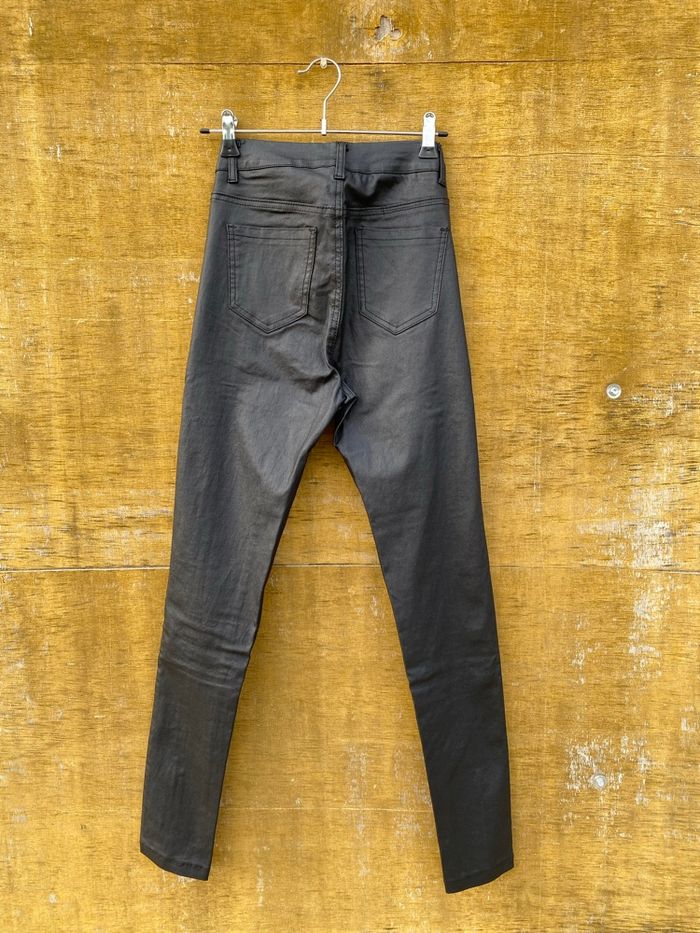 Pantalon en simili cuir noir Redial - photo numéro 3