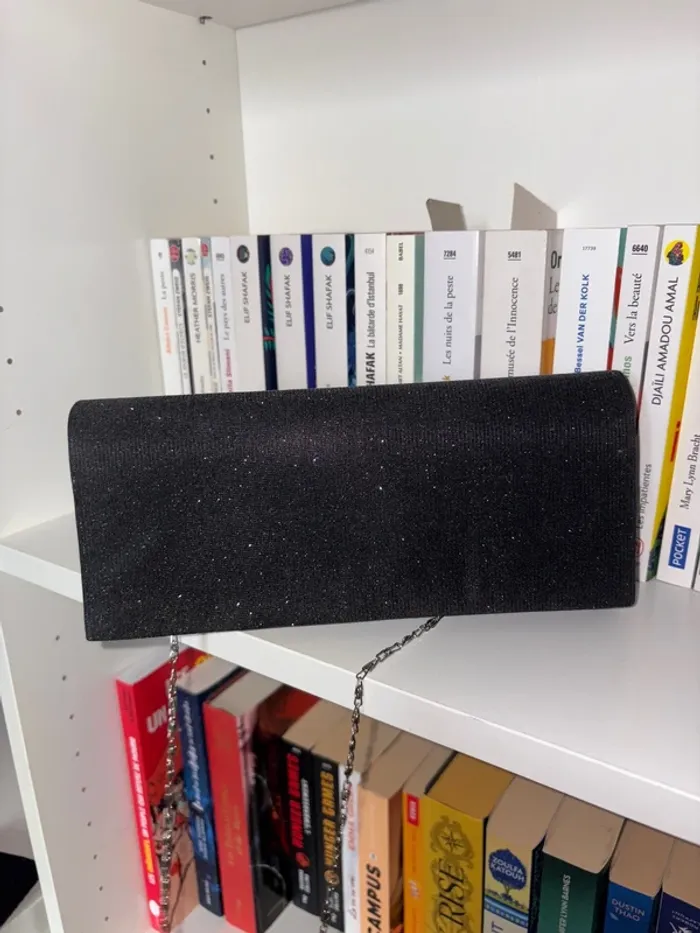 Sac de soirée noir pailleté