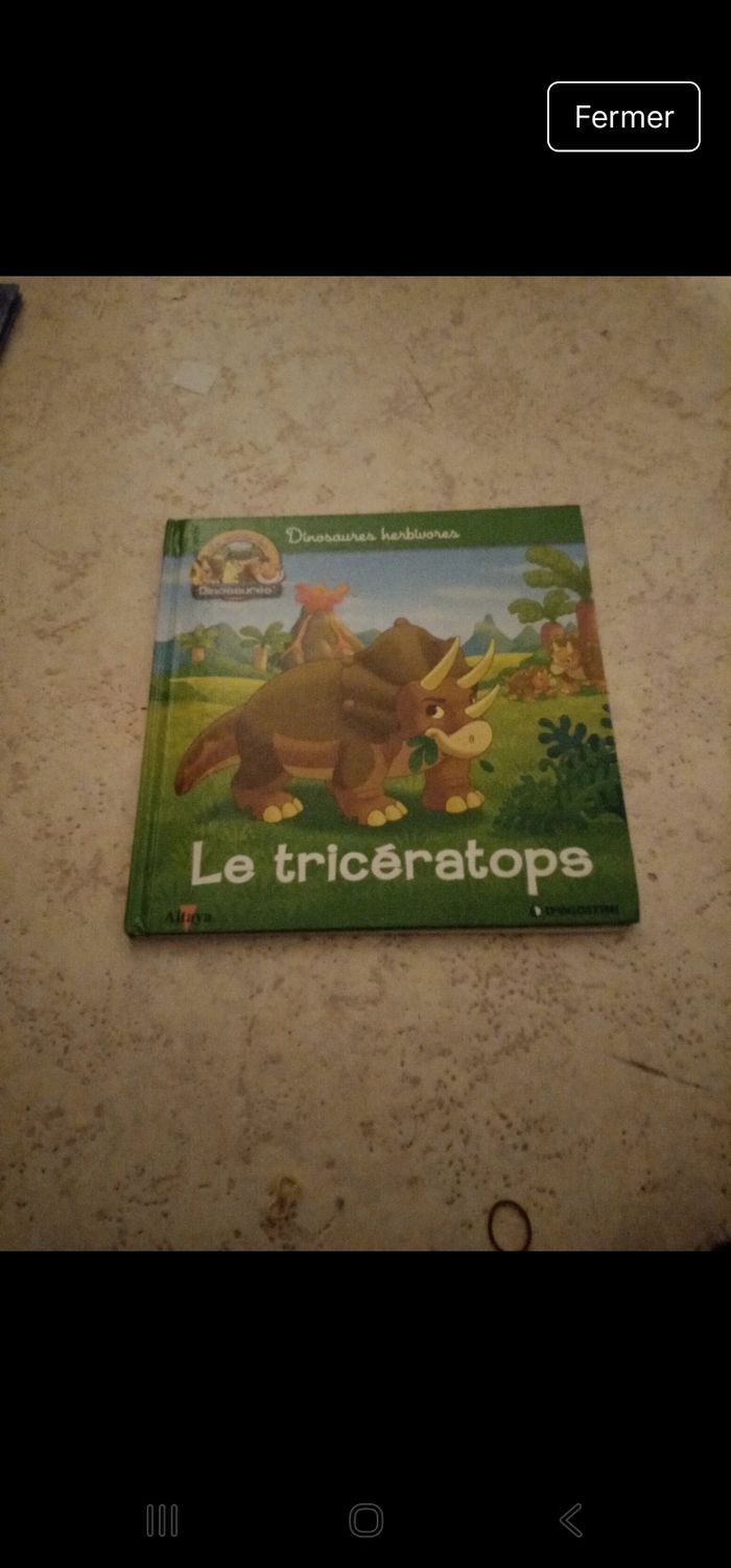 Livre le triceratops