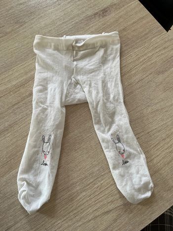 Collant blanc 6 mois