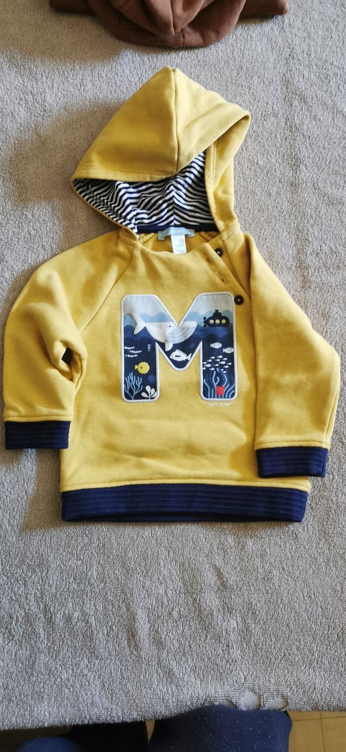 2 Pulls Bébé Garçon Neufs Obaïbi Taille 12 Mois - photo numéro 6