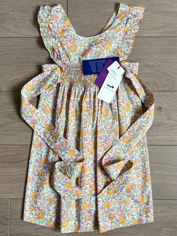 Robe de cérémonie Jade en Liberty Felicité jaune Cyrillus T-12 ans