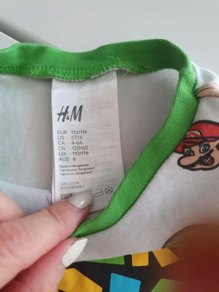 Haut Pyjama Mario Taille 4 ans - photo numéro 3
