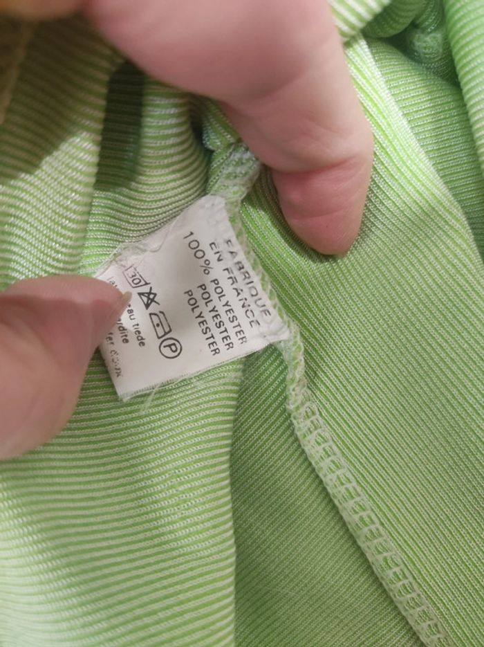 Robe courte vert citron (vintage ) t 36 - photo numéro 4