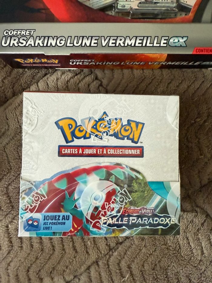 Lot Pokémon Collector – Coffrets Ursaking EX + Boosters faille Paradoxe neuf scellé - photo numéro 2