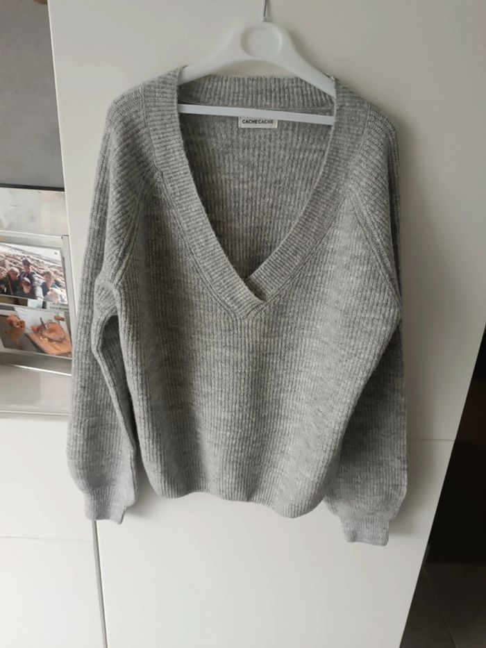 Pull gris femme taille XS