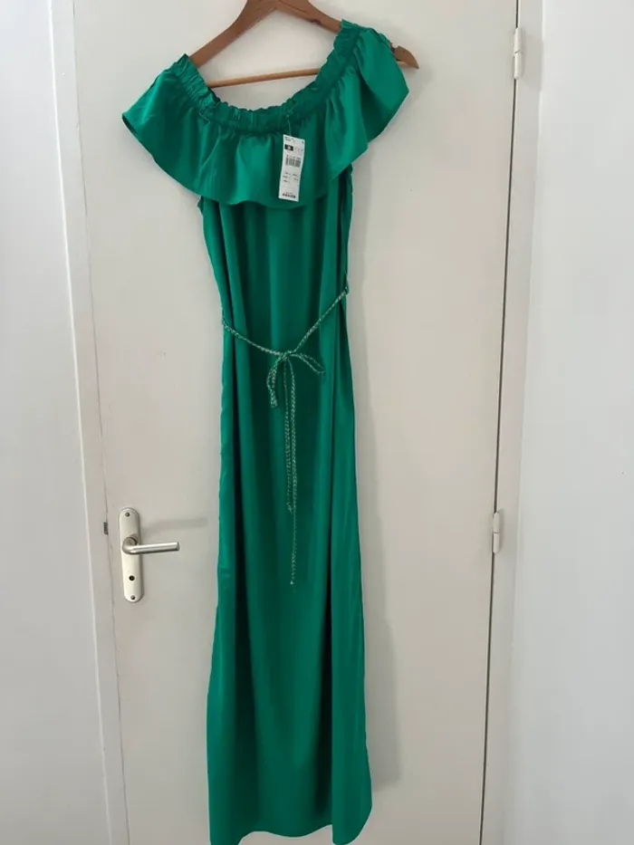 Robe longue verte