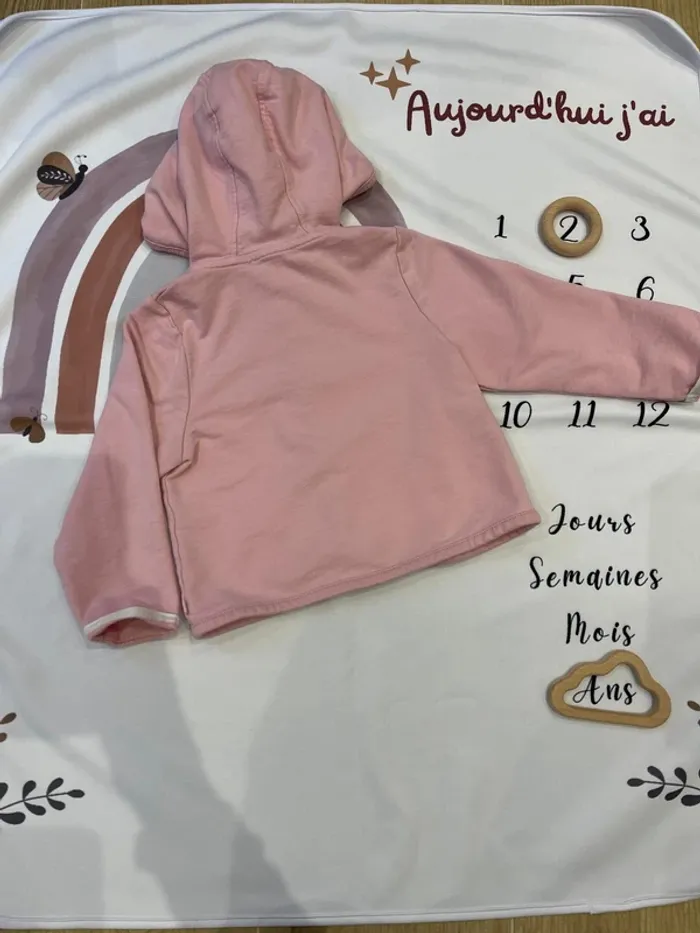 Veste à capuche Obaïbi bébé fille - photo numéro 4