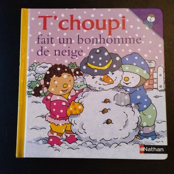 Livre enfant Nathan T'choupi fait un bonhomme de neige