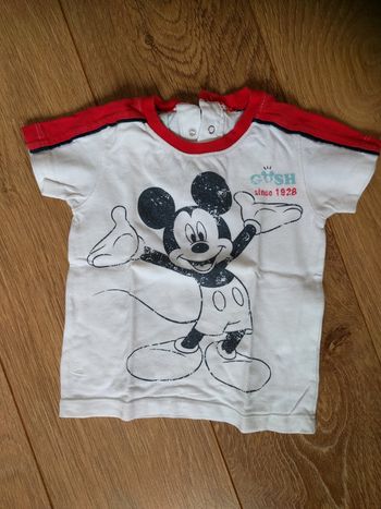 T-shirt manches courtes blanc Disney - 18 mois