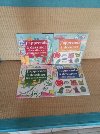 4 livres j'apprends à dessiner