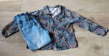 Ensemble chemise et jeans paperbag taille 3 ans