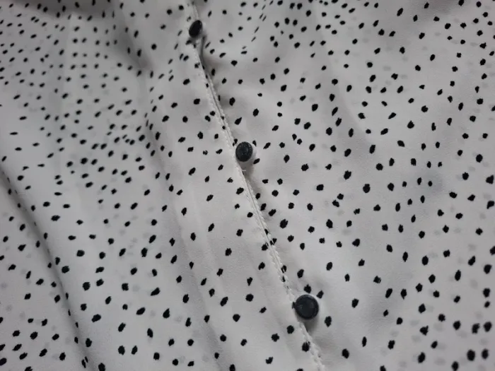 Blouse bonobo blanche a pois - photo numéro 3