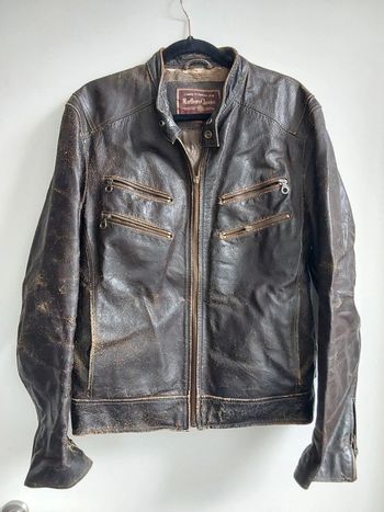 Blouson cuir Marlboro vintage