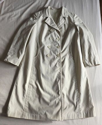 Trench Big Chief Tergal Beige Vintage Made in France L