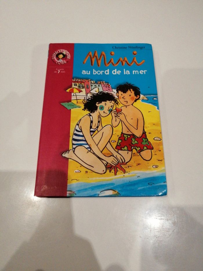 Livre mini au bord de la mer bibliothèque rose