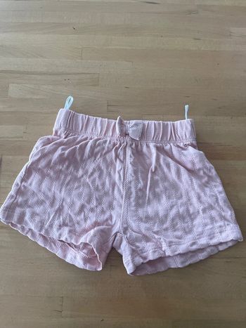 Short rose pale 3-6 mois baby c&a