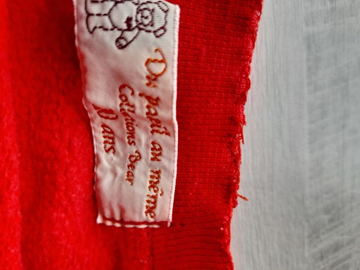 Sweat rouge mixte 10 ans - photo numéro 2