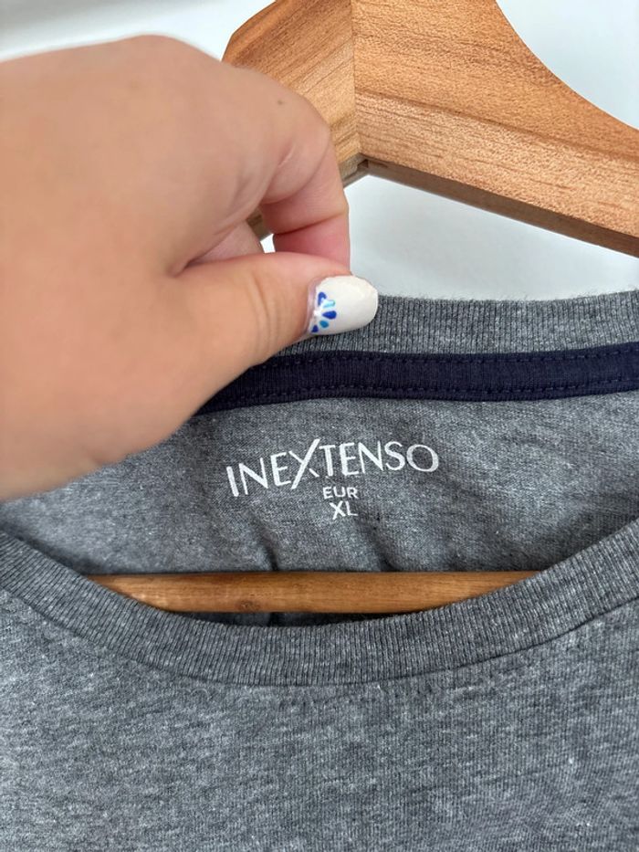 T-shirt gris à manches longues In Extenso taille XL - photo numéro 3