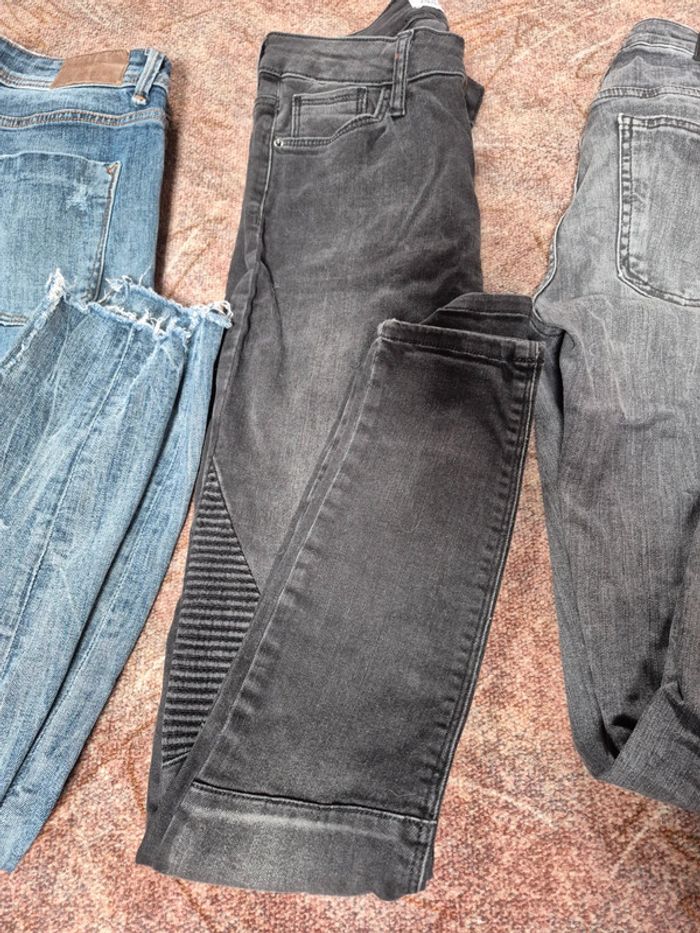 Lot jeans skinny zara taille 36 - photo numéro 3