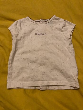 T shirt manches courtes fille 6 mois kiabi