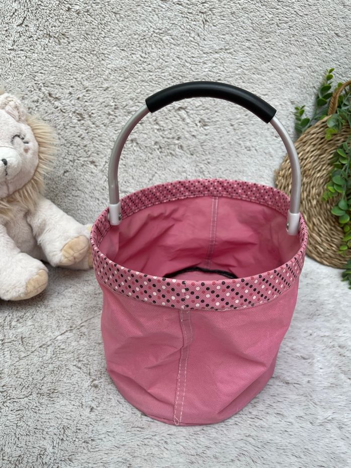 Petit panier à provision Rose - Françoise Saget - photo numéro 3