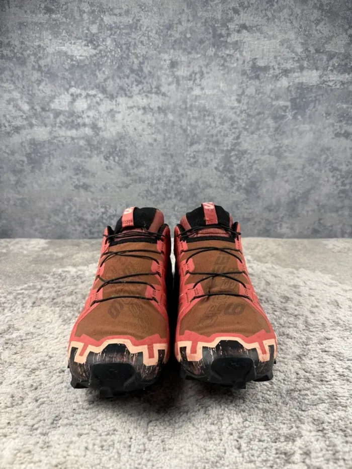 Salomon SpeedCross 6 - Black & Orange & Bordeaux - photo numéro 2