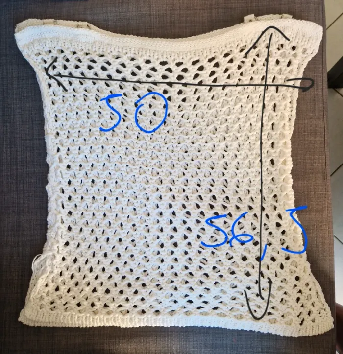 Top côtelé en maille blanc taille unique - photo numéro 4