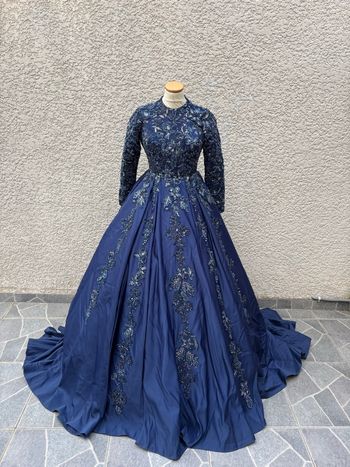Robe de fiançailles bleu