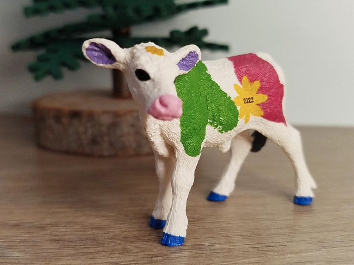 Schleich figurine veau Exclusive animal de la ferme