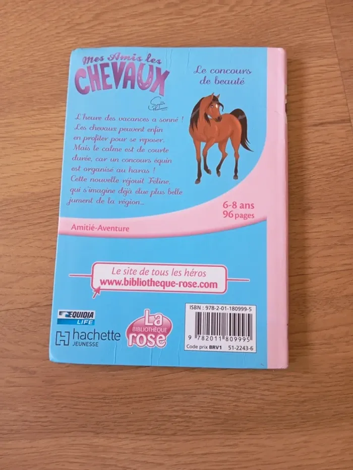 Livre bibliothèque rose mes amis les chevaux - photo numéro 2