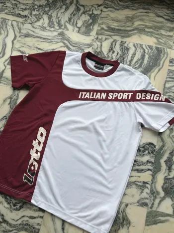 T-shirt vintage lotto blanc et bordeaux taille XXL