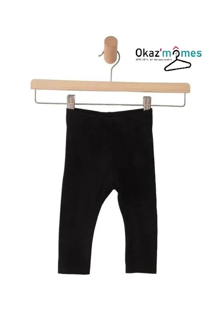 LOT de 4 leggings fille 12 mois (noir / rose / violet) - photo numéro 6