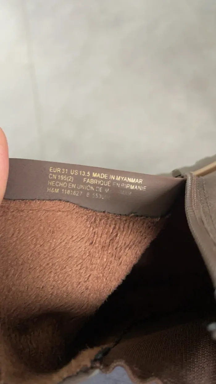 Bottines marron H&M – Taille 31 - photo numéro 5