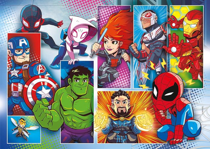 CLEMENTONI PUZZLE MARVEL SUPER HERO SUPERCOLOR 2 X20 PIECES 24768 - photo numéro 3