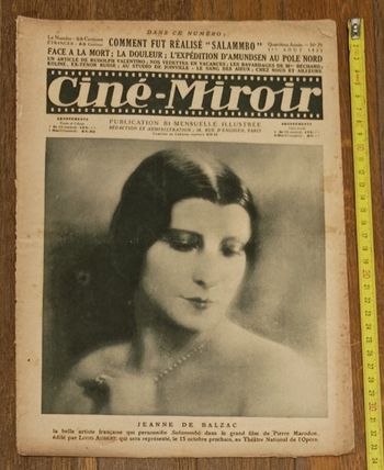 Rare Ciné Miroir 1925 N°79 vintage magazine cinéma