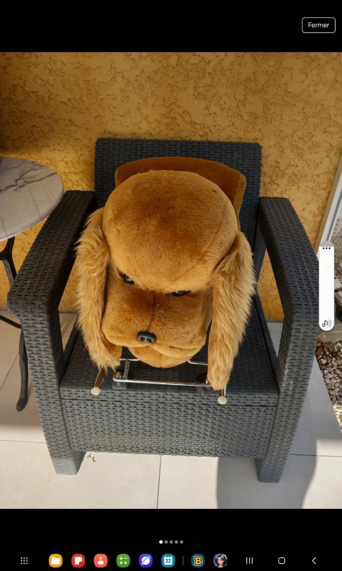 Chien à bascule peluches - photo numéro 2