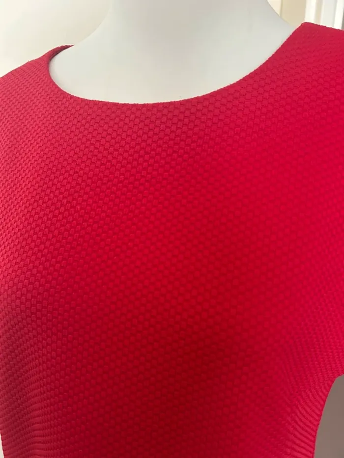 123 t-shirt, blouse, haut rouge vif taille 40 - photo numéro 2