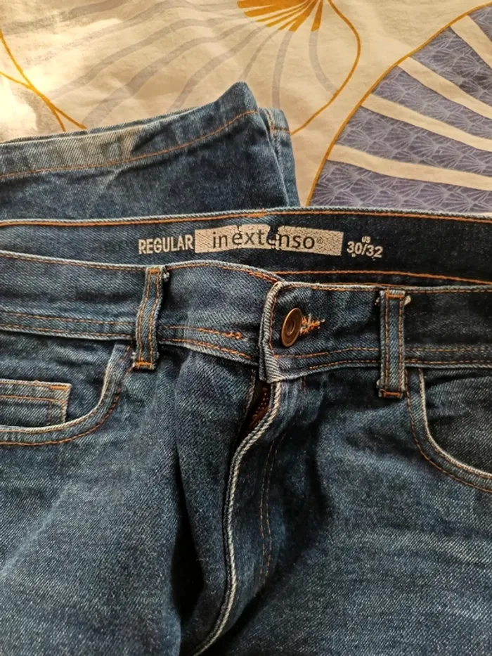 Jeans regular in extenso t40 tbe - photo numéro 3