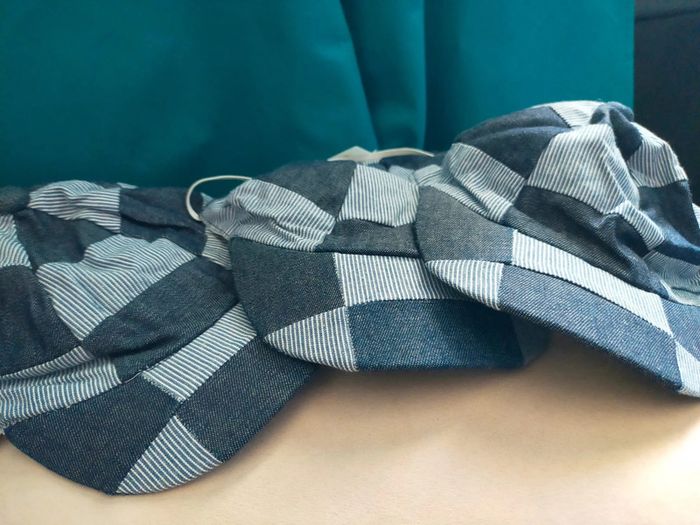 Casquette enfant en jean patchwork vintage - 100% coton - photo numéro 5