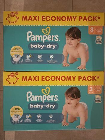 Couches Pampers Taille 3 Neuf 