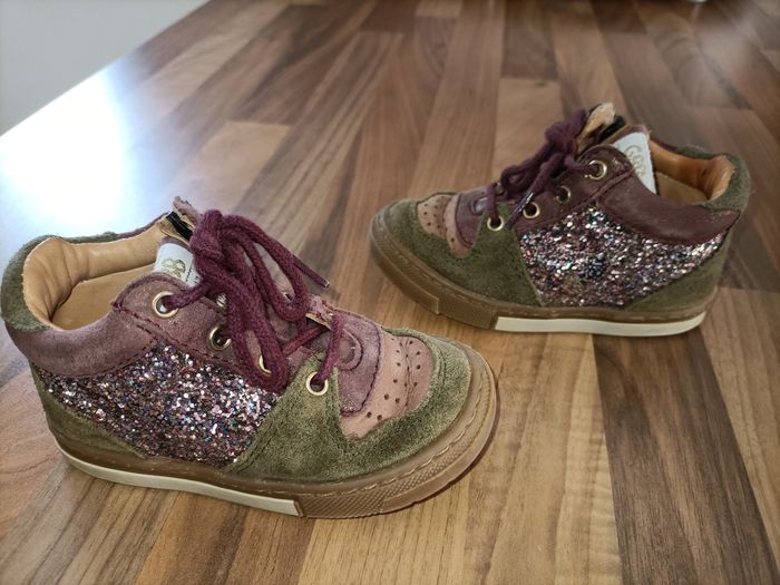 Chaussures marron et pourpre paillettes 21 GBB - photo numéro 3