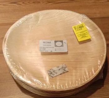 lot de 10 assiettes palmier 22.5 cm